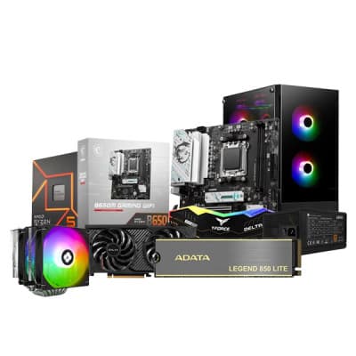 Premium Gaming PC with Ryzen 5 7500F and MSI B650M Gaming WiFi