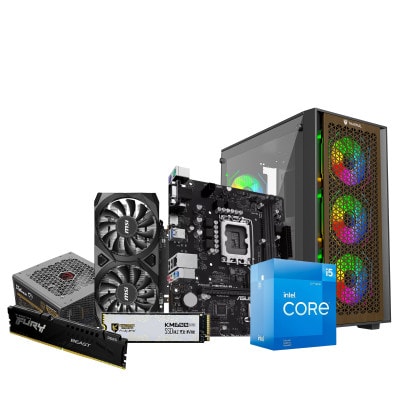 Intel 12th Gen Core i5-12400F &amp;amp; ASUS Prime H610M R DDR5 Motherboard Desktop Gaming PC