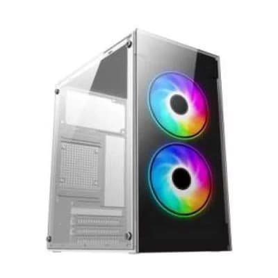 PC Power PP-OS2405 WH Crystal Mini mATX Casing with Power Supply
