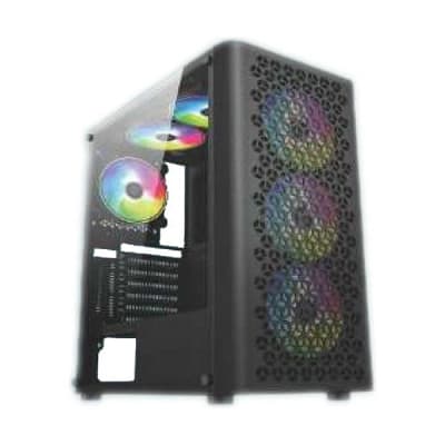 PC Power Trinity Mesh ATX Mid Tower Gaming Casing Black