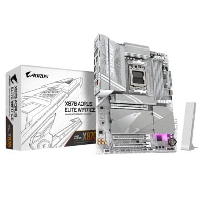 GIGABYTE X870 AORUS ELITE WIFI7 ICE DDR5 AM5 ATX Motherboard