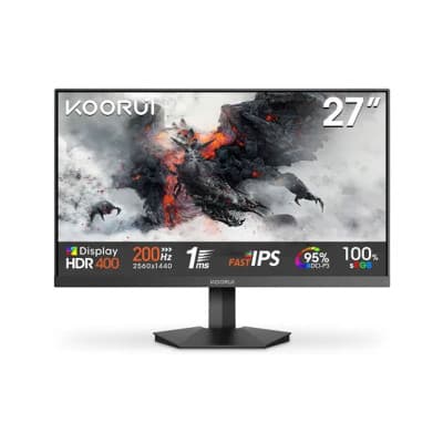 KOORUI G2721P 27" 200Hz 2K QHD 1ms Fast IPS Gaming Monitor