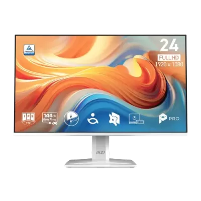MSI PRO MP243W E14 23.8" 144Hz IPS FHD White Gaming Monitor