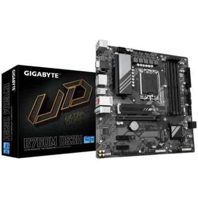 GIGABYTE B760M DS3H DDR5 13th and 12th Gen Intel mATX Motherboard