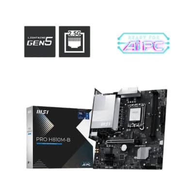 MSI PRO H810M-B DDR5 LGA1851 mATX Motherboard