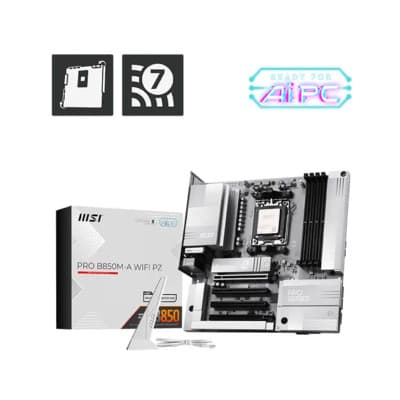 MSI PRO B850M-A WIFI PZ AM5 mATX Motherboard