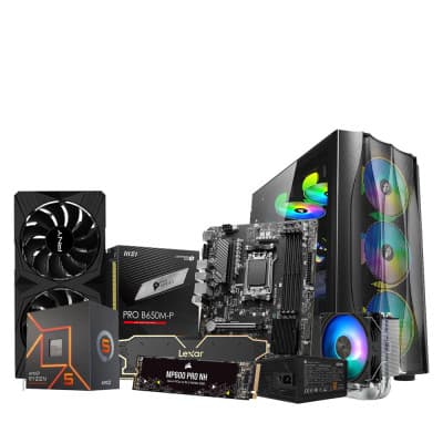 Special Gaming PC build with Ryzen 5 7500F and MSI PRO B650M-P