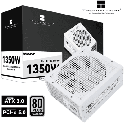 Thermalright TR-TP 1350-W 80 Plus Platinum Full Modular Power Supply White