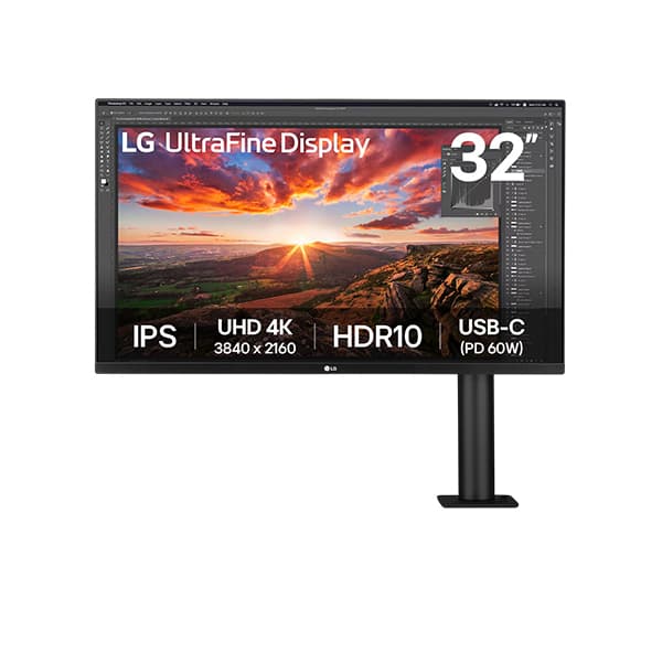 LG 32" 4K UHD Ergo Monitor (32UN880K-B)