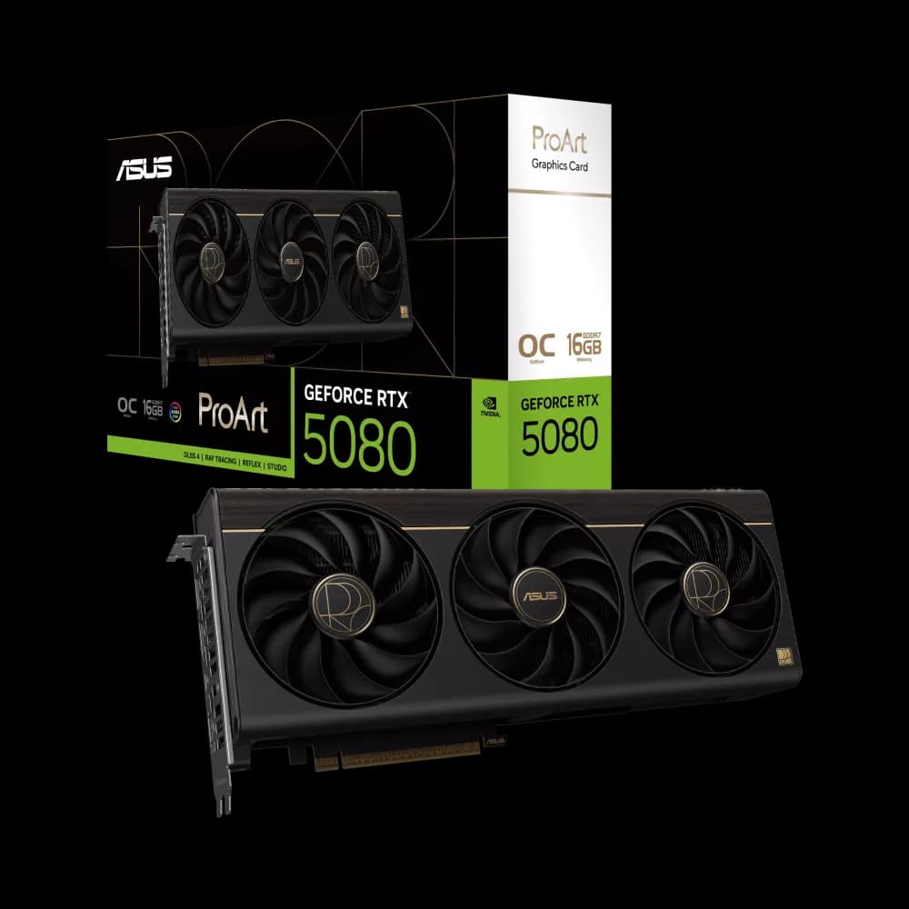 ASUS ProArt GeForce RTX 5080 16GB GDDR7 OC Edition Graphics Card