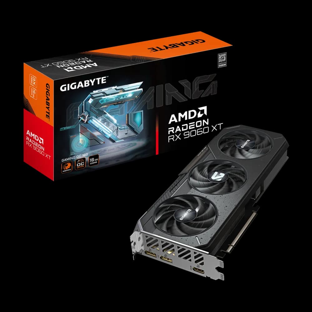 GIGABYTE Radeon RX 9060 XT GAMING OC 16G GDDR6 Graphics Card