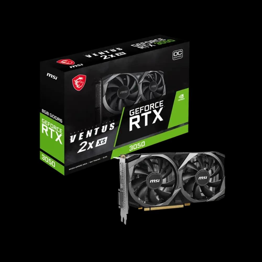MSI GeForce RTX 3050 VENTUS 2X XS 8GB OC GDDR6 Graphics Card