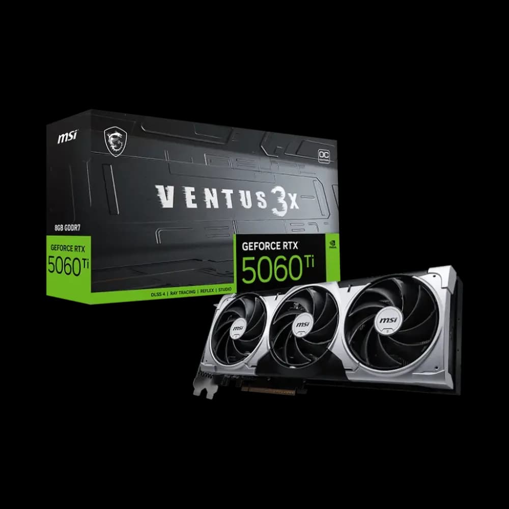 MSI GeForce RTX 5060 Ti 8G VENTUS 3X OC 8GB GDDR7 Graphics Card