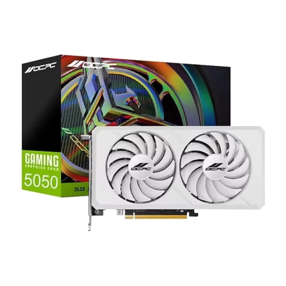 OCPC GeForce RTX 5050 8GB GDDR6 XE Dual Fan White Graphics Card
