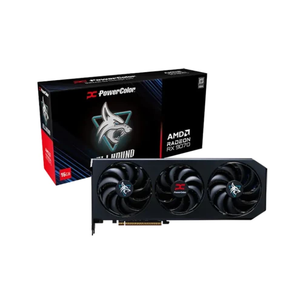PowerColor Hellhound AMD Radeon RX 9070 16GB GDDR6 Graphics Card