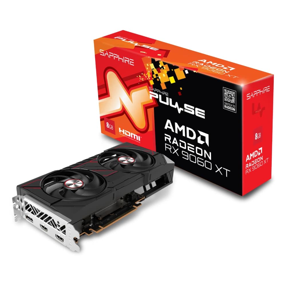 Sapphire Pulse AMD Radeon RX 9060 XT Gaming OC 8GB GDDR6 Graphics Card