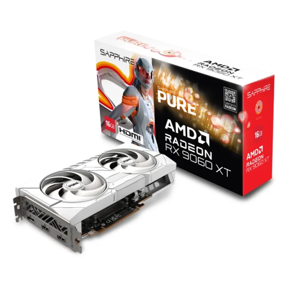 Sapphire Pure AMD Radeon RX 9060 XT GAMING OC 16GB GDDR6 Graphics Card