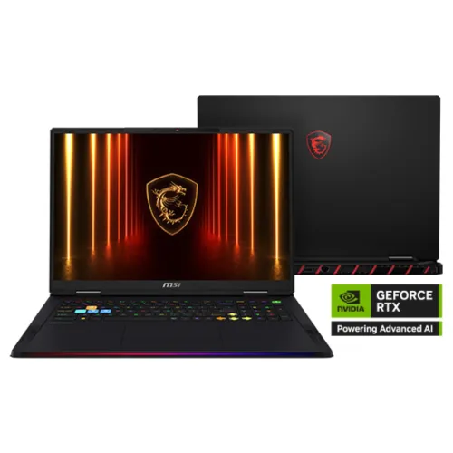 MSI Raider 18 HX AI A2XWJG Core Ultra 9 285HX RTX 5090 24GB Graphics 18" UHD+ MiniLED 120Hz Gaming Laptop