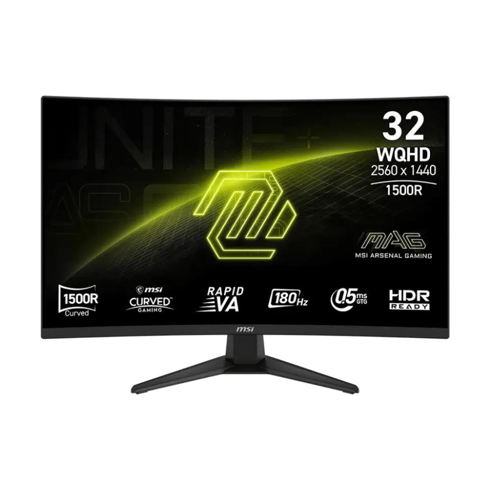 MSI MAG 321CQF E18 32" WQHD 180Hz Rapid VA Curve Gaming Monitor