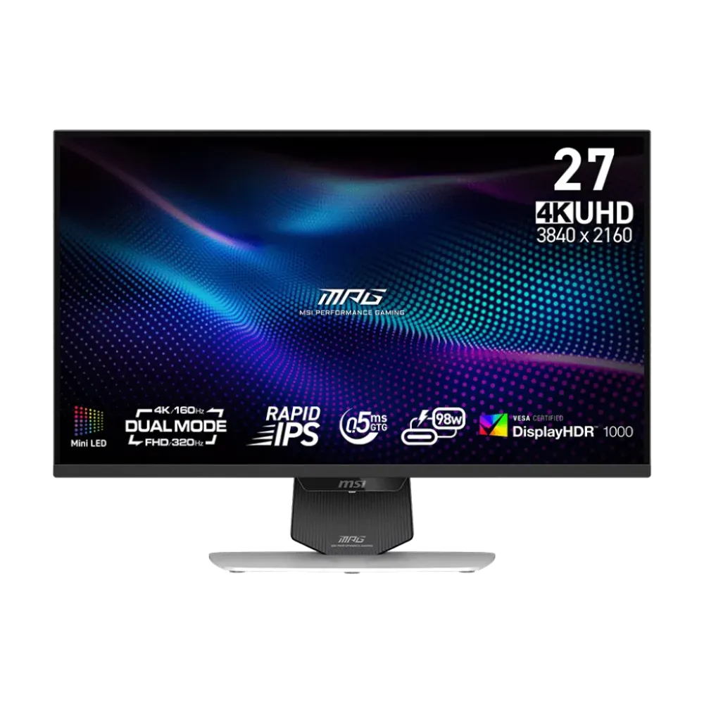 MSI MPG 274URDFW E16M 27" 320Hz 4K FHD Rapid IPS Dual Mode Gaming Monitor