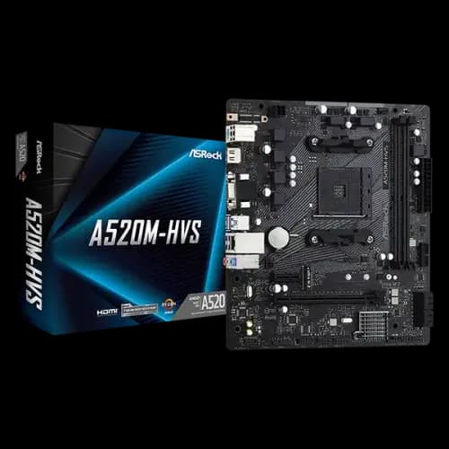 ASRock A520M-HVS AMD AM4 Micro ATX Motherboard
