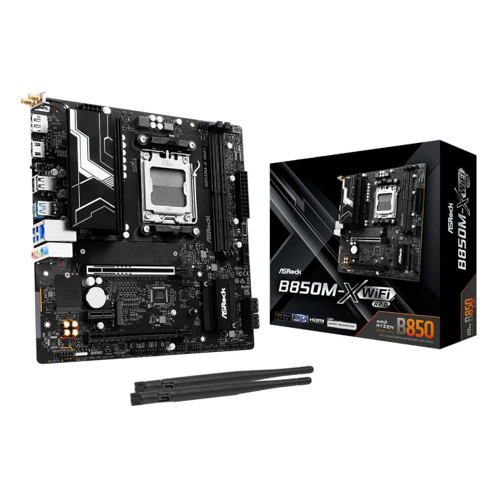 ASRock B850M-X R2.0 WiFi AMD AM5 mATX Motherboard