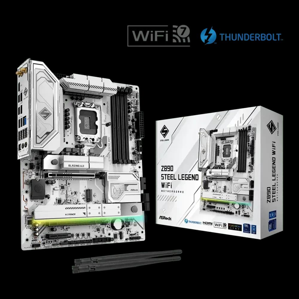 ASRock Z890 Steel Legend WiFi LGA1851 DDR5 ATX Motherboard