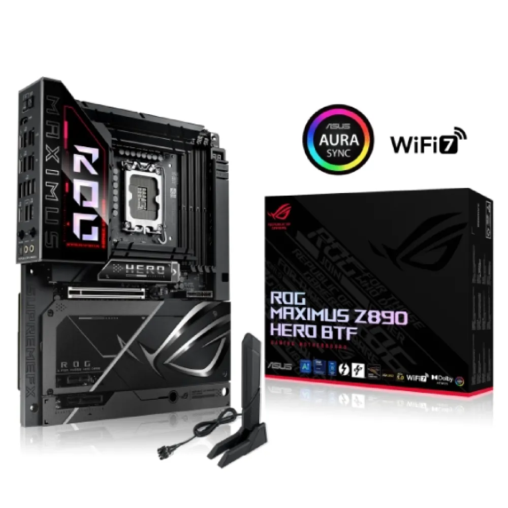 ASUS ROG MAXIMUS Z890 HERO BTF LGA1851 ATX Motherboard
