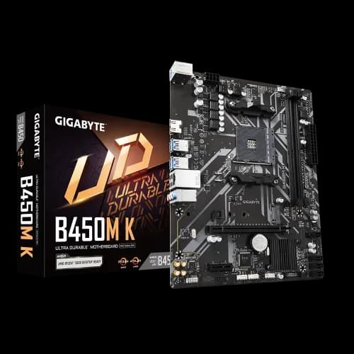 GIGABYTE B450M K AMD AM4 Micro ATX Motherboard