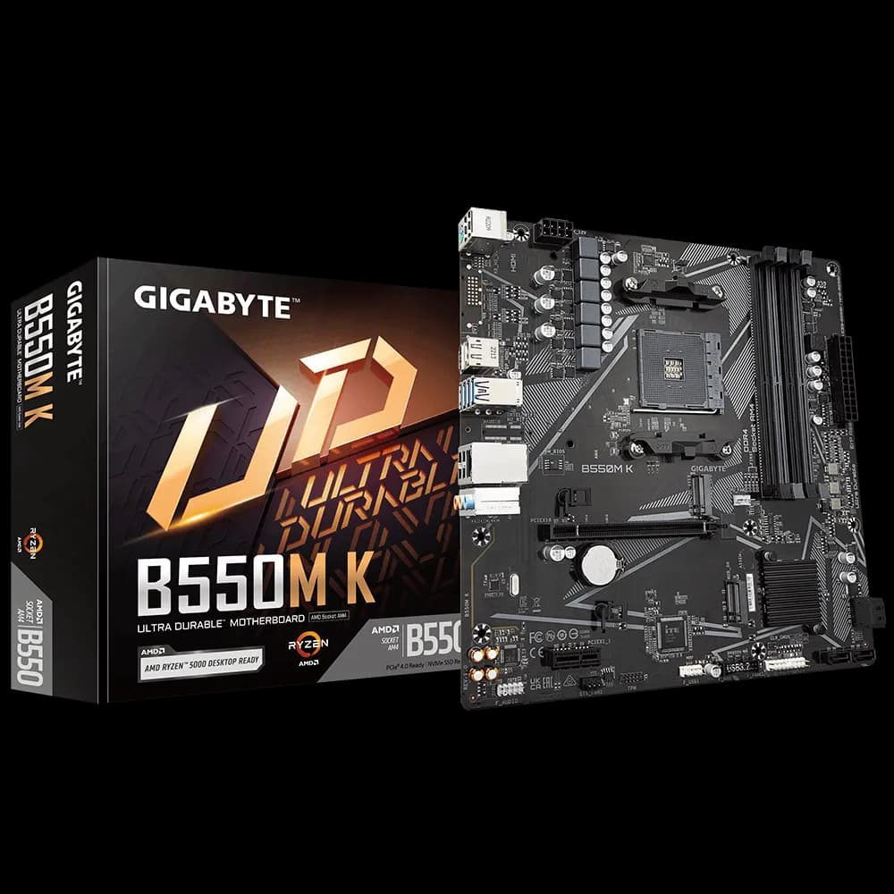 Gigabyte B550M K AMD AM4 Micro ATX Motherboard