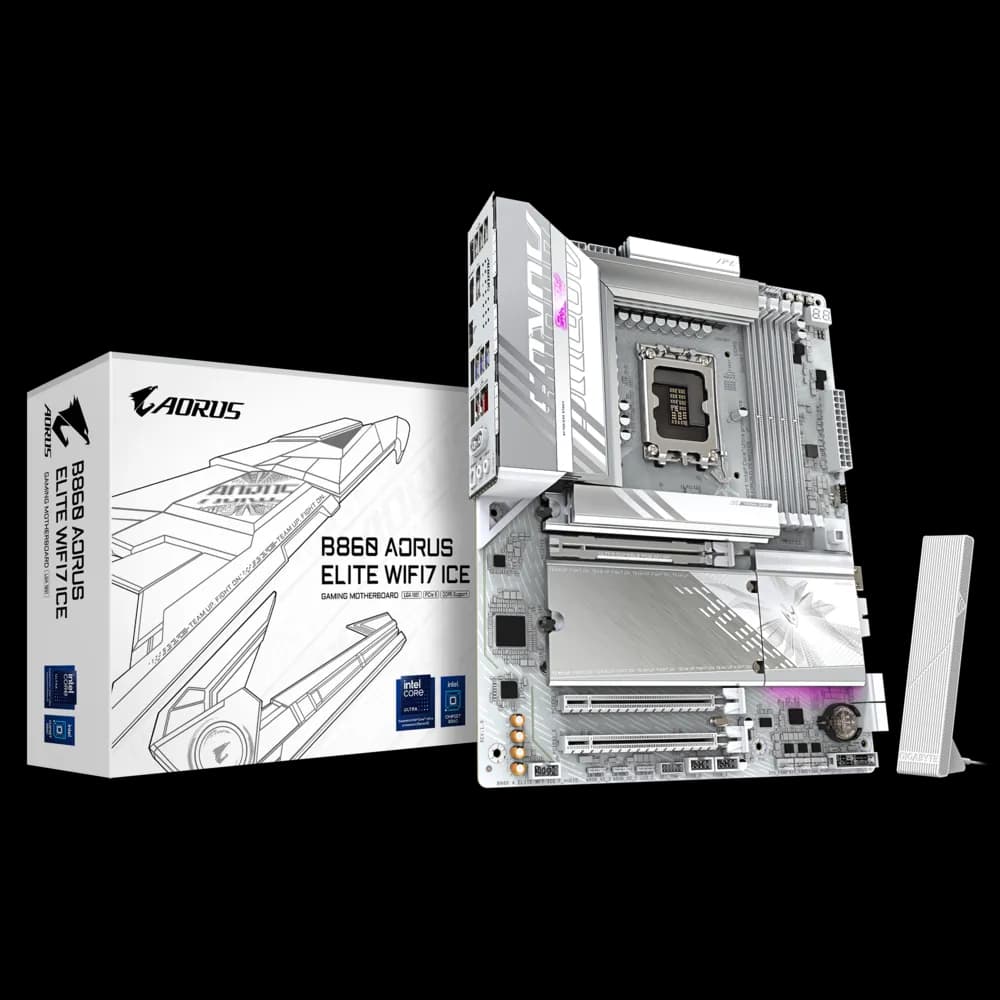 Gigabyte B860 AORUS ELITE WIFI7 ICE LGA1851 ATX Motherboard