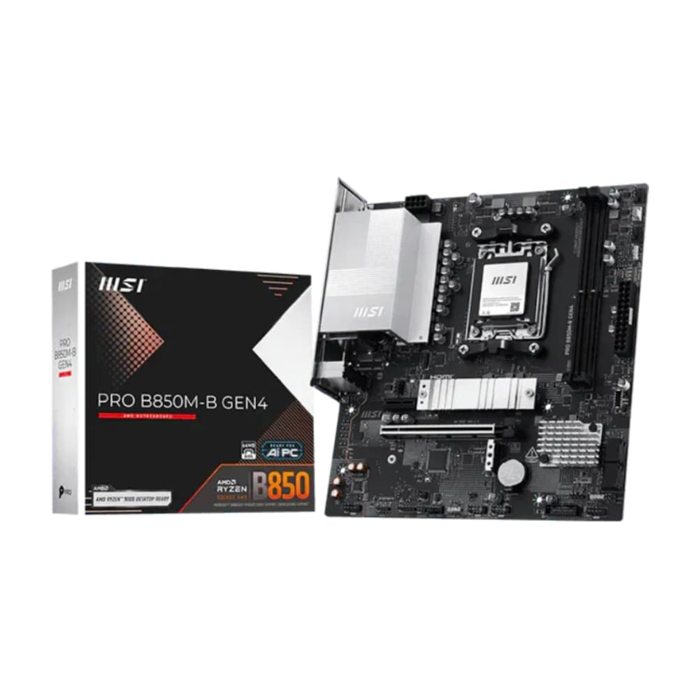 MSI PRO B850M-B GEN4 AM5 mATX Motherboard